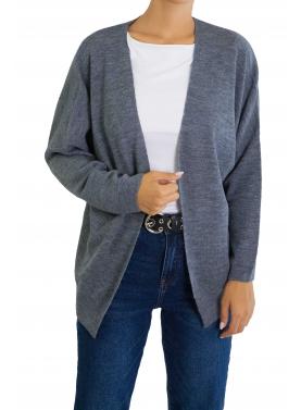 Cardigan tinta unita aperto